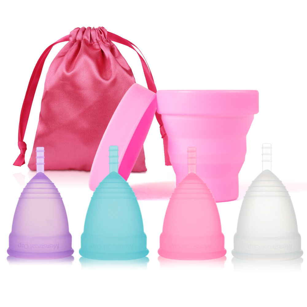 Menstrual Cup Silicone - Copo menstrual de silicone para mulheres,