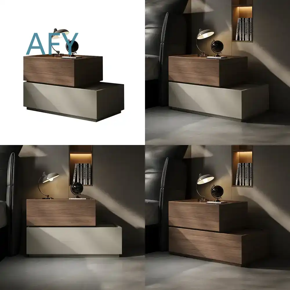 Muji Home Storage - Mesa de Cabeceira Criativa em Madeira