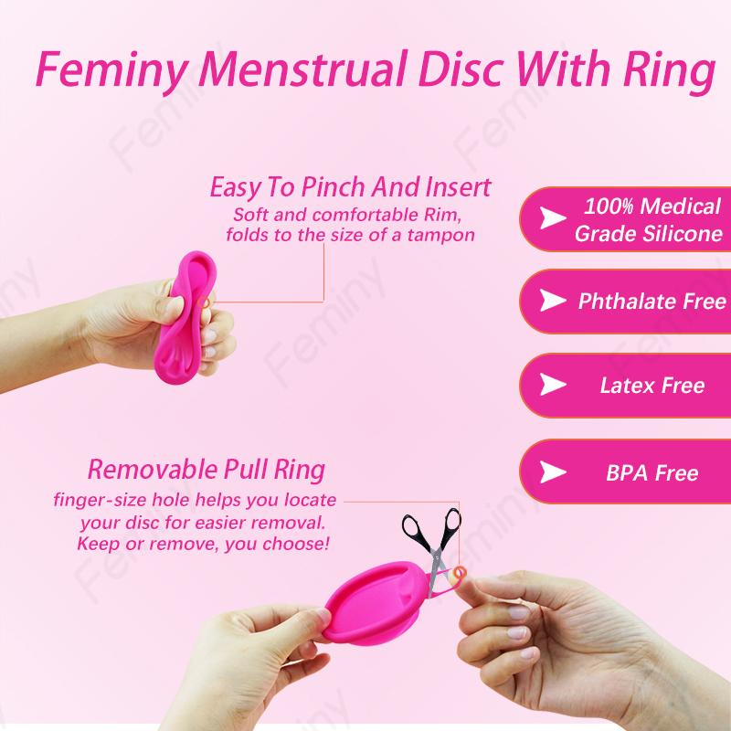 10 Peças Feminy Period Disc, D - Menstrual Cup Silicone avaliação e preço