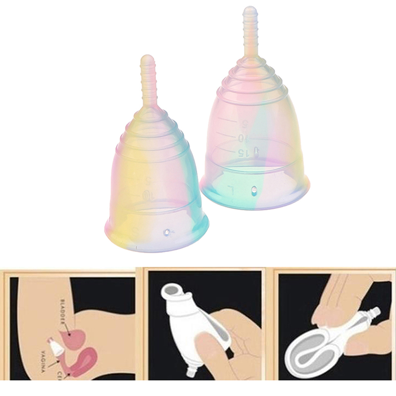 Copa Menstrual Portátil de Sil - Menstrual Cup Silicone avaliação e preço