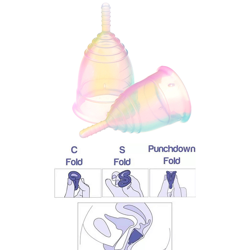 Copa Menstrual Portátil de Sil - Menstrual Cup Silicone avaliação e preço