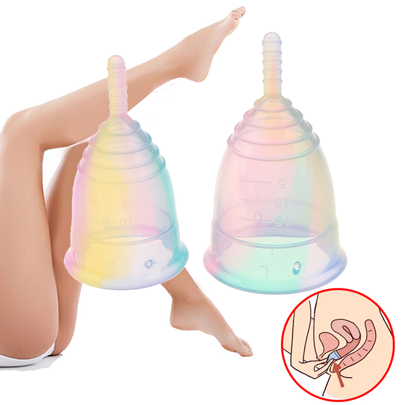 Copa Menstrual Portátil de Sil - Menstrual Cup Silicone avaliação e preço