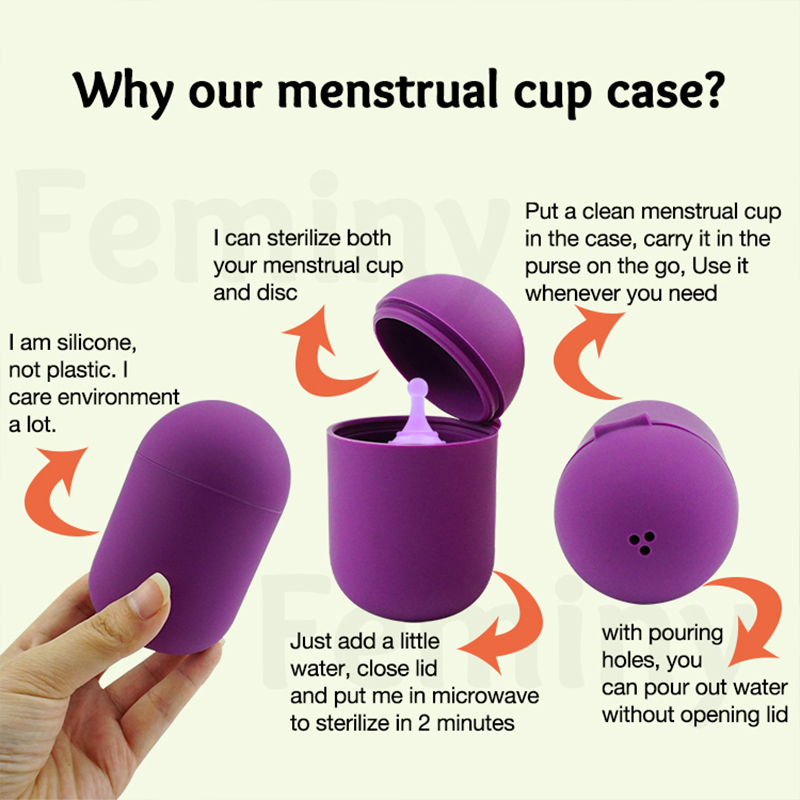 Recipiente de limpeza sem Bpa  - Menstrual Cup Silicone avaliação e preço