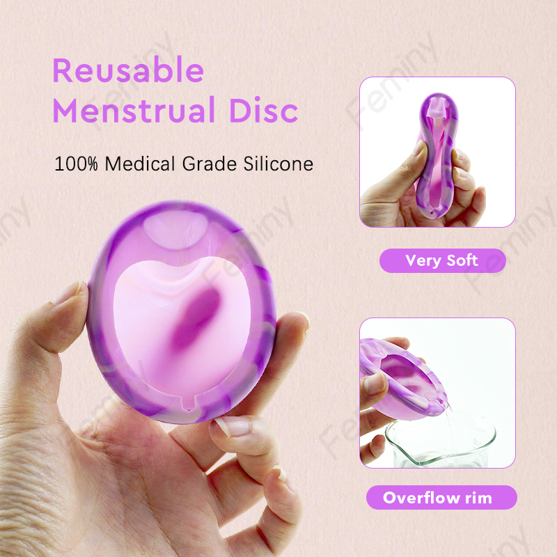 Silicone médico menstrual disc - Menstrual Cup Silicone avaliação e preço