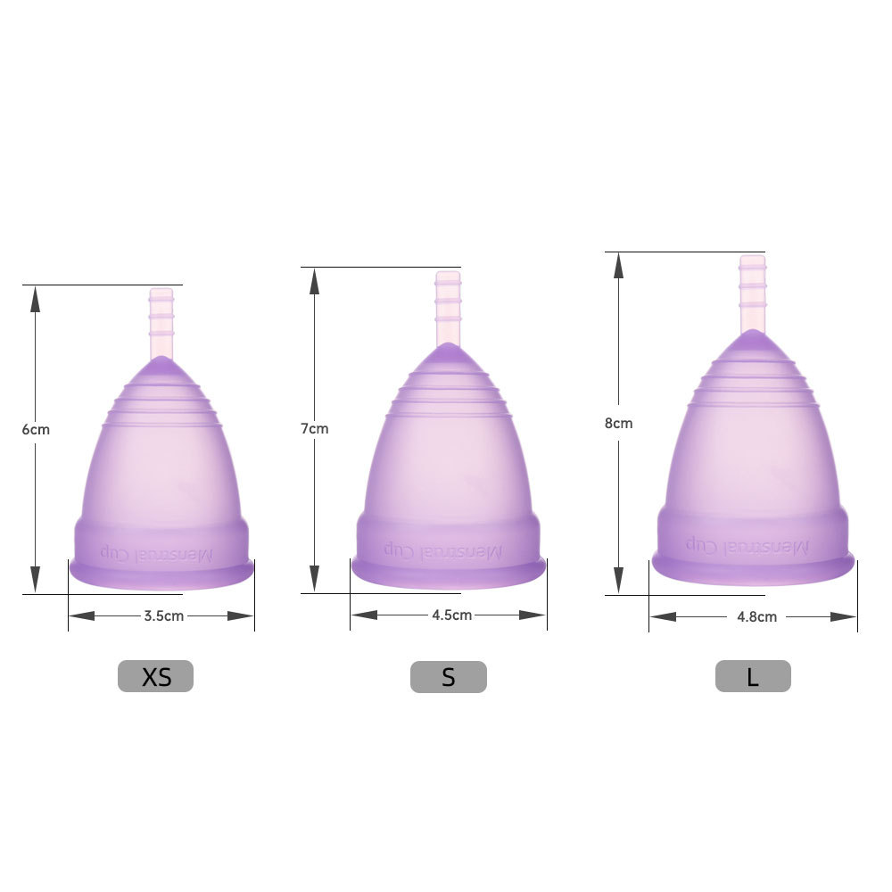 Copo menstrual de silicone par - Menstrual Cup Silicone avaliação e preço