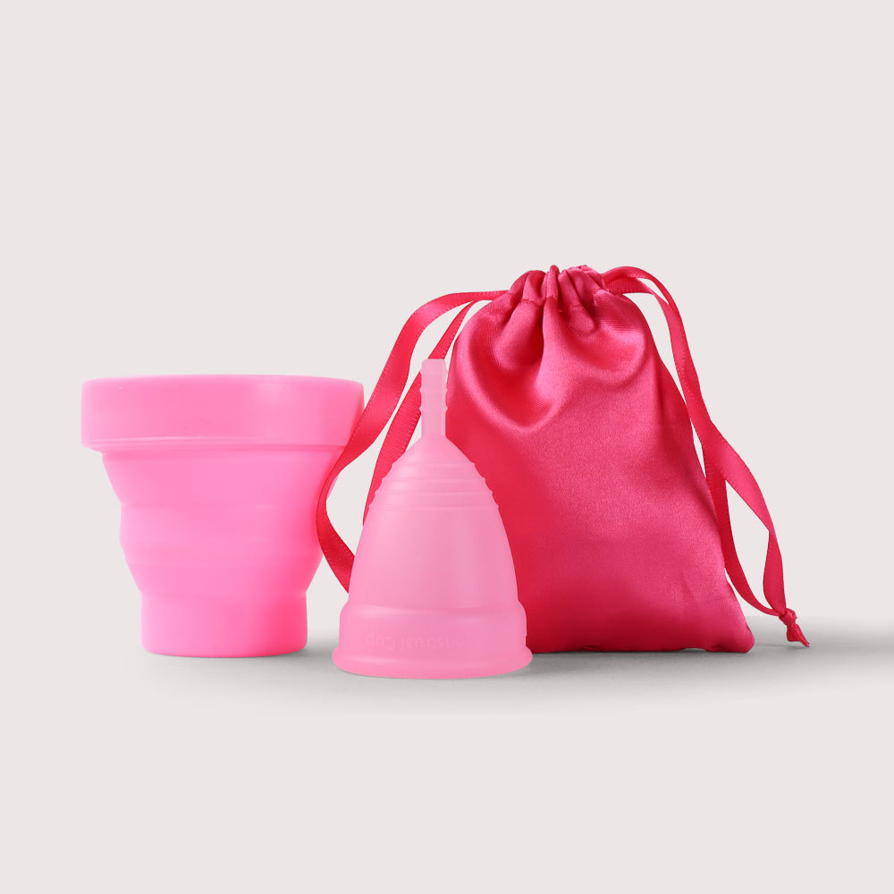 Copo menstrual de silicone par - Menstrual Cup Silicone avaliação e preço