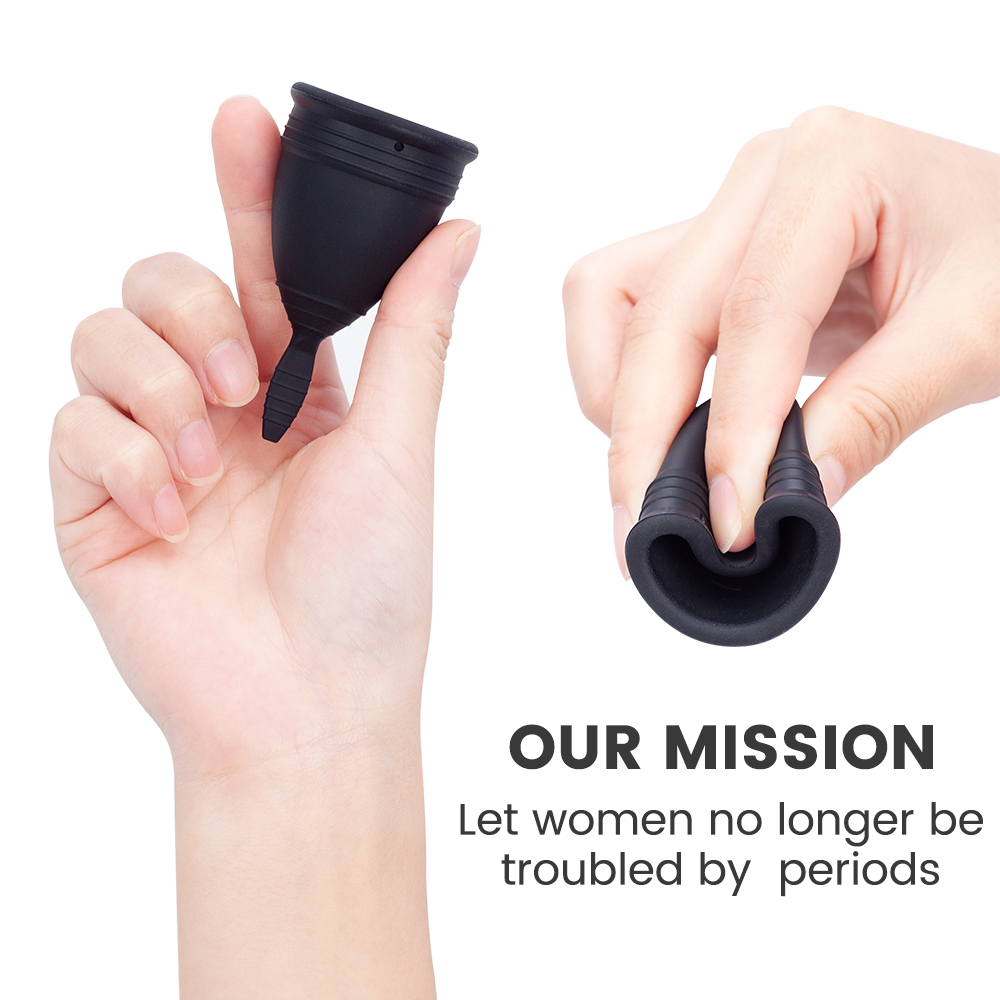 Senhora período copo de silico - Menstrual Cup Silicone avaliação e preço