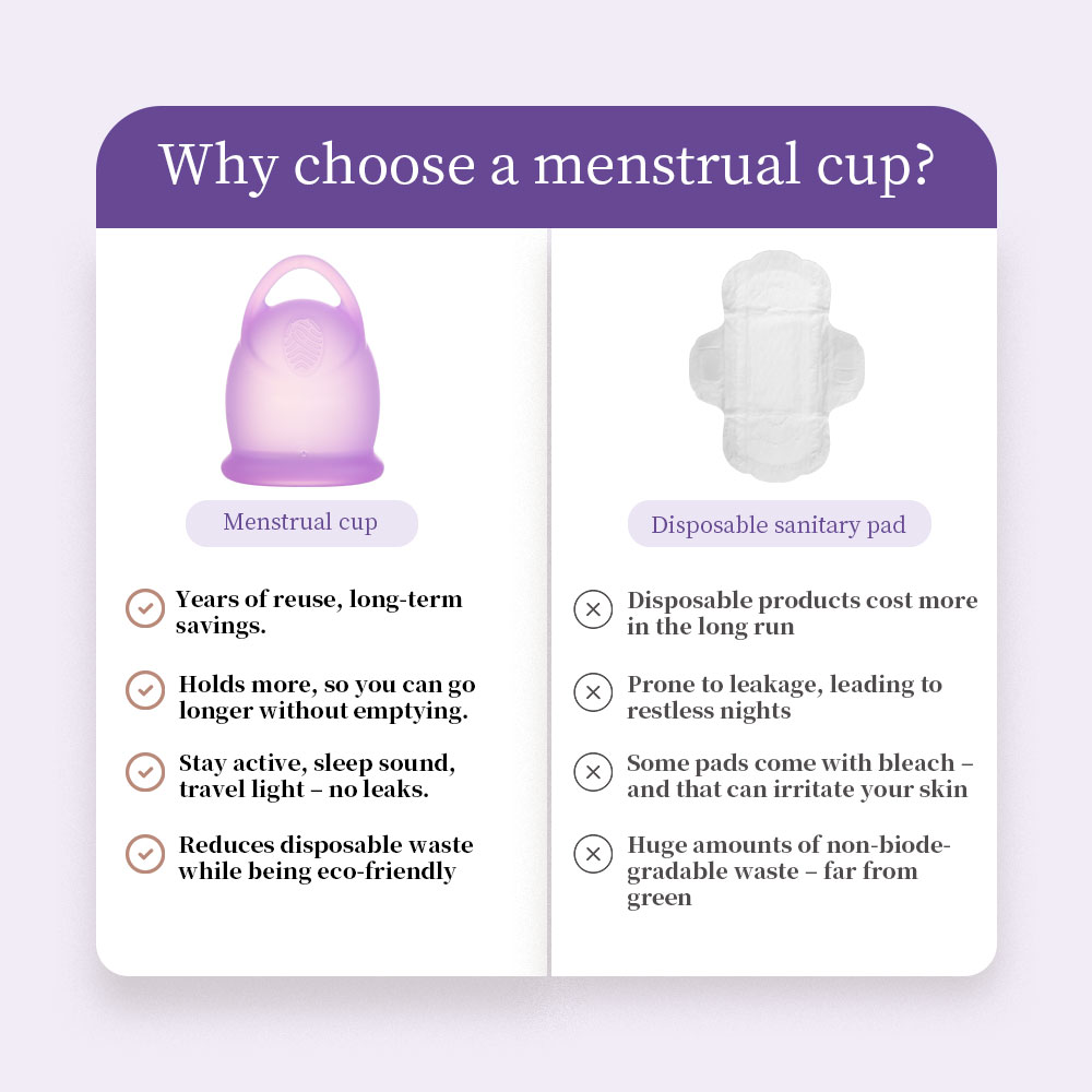 Copo menstrual de silicone de  - Menstrual Cup Silicone avaliação e preço