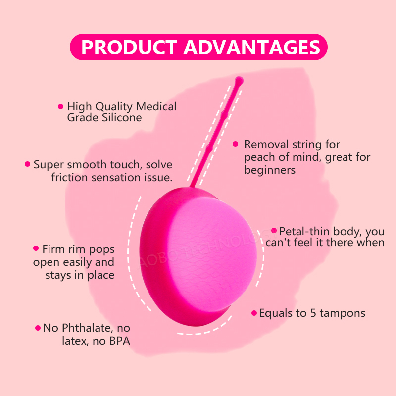 Disco menstrual feminino com c - Menstrual Cup Silicone avaliação e preço