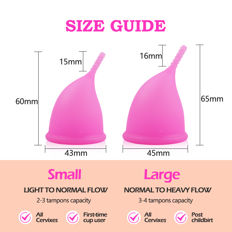 Copa Menstrual de Silicone Méd - Menstrual Cup Silicone avaliação e preço