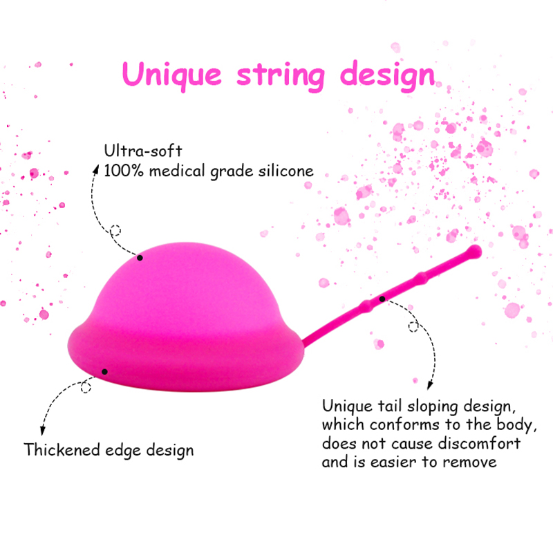 Disco menstrual feminino com c - Menstrual Cup Silicone avaliação e preço